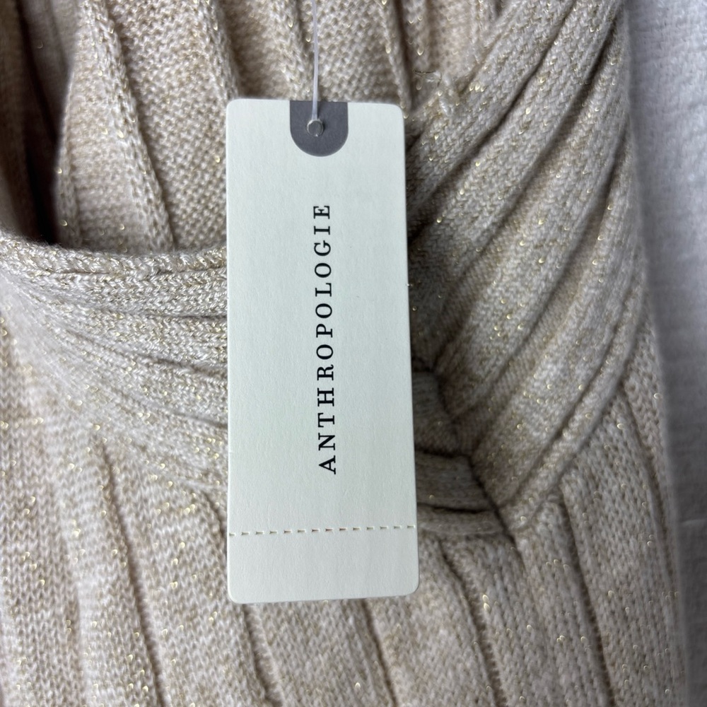 Anthropologie Tan Ribbed‎ Halter Tank - Picture 2 of 11